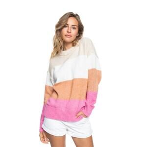 Roxy Too Far Sweater-Tapioca Size M